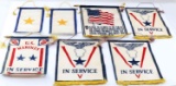 WWII US ARMY SON IN SERVICE WINDOW FLAG LOT OF 7