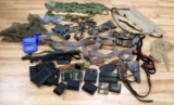 LARGE LOT OF HOLSTERS AMMO SLEEVES RIFLE REST LOT