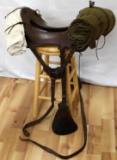 WWI MCCLELLAN SADDLE FULLY RIGGED