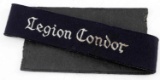WWII GERMAN THIRD REICH LEGION CONDOR CUFF TITLE