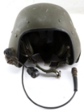 BRITISH ARMED VEHICLE HELMET WITH MICROPHONE CORD
