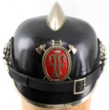 WWI IMPERIAL GERMAN FIRE HELMET WITH LINER REPRO