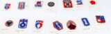WWII US MILITARY REGIMENTAL COMBAT PATCH LOT OF 13