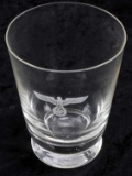 WWII GERMAN THIRD REICH REICHSADLER EMBOSSED GLASS