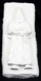 1920S LARGE CHALKWARE HOODED KKK FIGURE