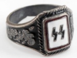 WWII GERMAN THIRD REICH WAFFEN SS SILVER RING