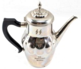 WWII THIRD REICH GERMAN SS JUNKERSCHULE COFFEE POT