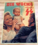 WWII THIRD REICH GERMAN SS PROPAGANDA POSTER