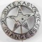 TEXAS RANGER MEXICAN PESO LAW BADGE OBSOLETE