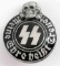 WWII THIRD REICH GERMAN WAFFEN SS PARTY BADGE