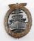 WWII THIRD REICH GERMAN KRIEGSMARINE FLEET BADGE