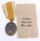 WWII THIRD REICH GERMAN WEST WALL DEFENSE MEDAL