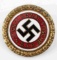 WWII GERMAN THIRD REICH NSDAP GOLDEN PARTY BADGE