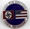 WWII GERMAN AMERICAN BUND PARTY BADGE