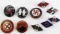 WWII GERMAN 3RD REICH ENAMELED PARTY PIN LOT OF 10