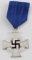 WWII GERMAN 3RD REICH NSDAP 25 YEAR SERVICE MEDAL