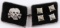 WW2 GERMAN WAFFEN SS OFFICER RANK SKULL COLLAR TAB