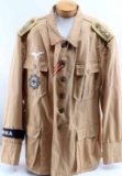 WWII THIRD REICH GERMAN LUFTWAFFE TROPICAL TUNIC