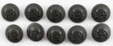 WWII THIRD REICH GERMAN WAFFEN SS TOTENKOPF BUTTON