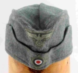 WWII THIRD REICH GERMAN ARMY EM OVERSEAS CAP