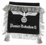 WWII GERMAN THIRD REICH PIONEER BATTALION BANNER