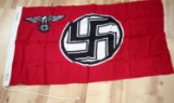 WWII GERMAN 3RD REICH STATE SERVICE BANNER FLAG