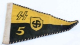 WWII GERMAN 3RD REICH SS NORDLAND OFFICERS PENNANT