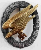 WWII 3RD REICH GERMAN LUFTWAFFEE PARATROOPER BADGE