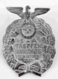 WWII THIRD REICH GERMAN SA TREFFEN RALLY BADGE