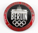 WWII THIRD REICH GERMAN 1936 BERLIN FILM BADGE