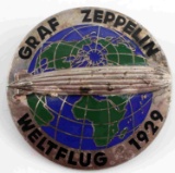 WWII THIRD REICH GERMAN 1929 GRAFF ZEPPELIN BADGE