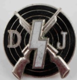 WWII GERMAN THIRD REICH DJ MARKSMAN SHOOTING BADGE