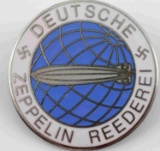 WWII GERMAN ZEPPELIN REEDEREI AIR SHIP BADGE