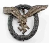 WWII GERMAN THIRD REICH LUFTWAFFE PILOT BADGE