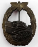 WWII GERMAN 3RD REICH KRIEGSMARINE E BOAT BADGE