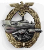 WWII GERMAN 1ST MODEL KRIEGSMARINE E BOAT BADGE