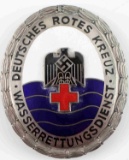 WWII GERMAN RED CROSS WATER RESCUE SERVICE BADGE