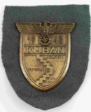 WW2 GERMAN 3RD REICH 1943 HEER KUBAN SHIELD BADGE