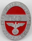 WWII GERMAN PEENEMUNDE ROCKET PLANT STAFF BADGE