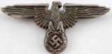 WWII GERMAN WAFFEN SS OFFICER VISOR CAP EAGLE