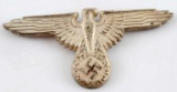 WWII GERMAN WAFFEN SS OFFICER VISOR CAP EAGLE
