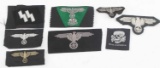 WWII GERMAN THIRD REICH WAFFEN SS PATCH LOT OF 7