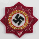 WWII THIRD REICH GERMAN CROSS CLOTH GOLD SWASTIKA