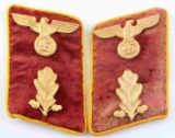 WWII GERMAN 3RD REICH POLITICAL LEADER COLLAR TABS