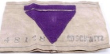 WWII GERMAN AUSCHWITZ CONCENTRATION CAMP ARM BAND