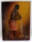 MID CENTURY AFRICAN FOLK ART FEMALE PORTRAIT