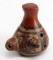 PRECOLUMBIAN POLYCHROME NICOYA OCARINA