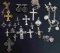 STERLING SILVER CROSS PENDANT JEWELRY LOT