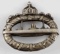 WWI IMPERIAL GERMAN SILVER TONE U BOAT BADGE