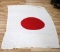 WWII JAPANESE MILITARY MEATBALL FLAG RED & WHITE